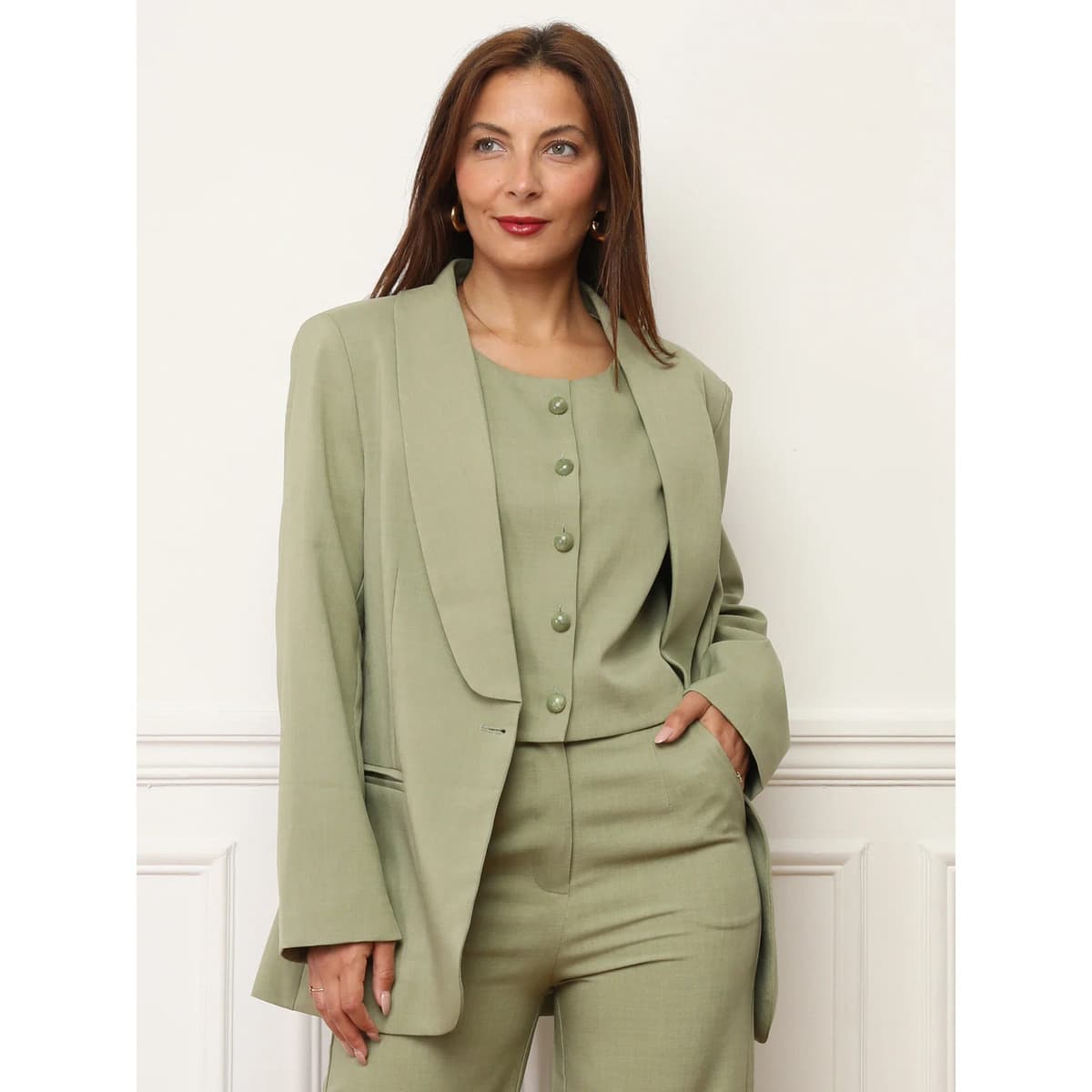 Women's Blazers La Modeuse Green