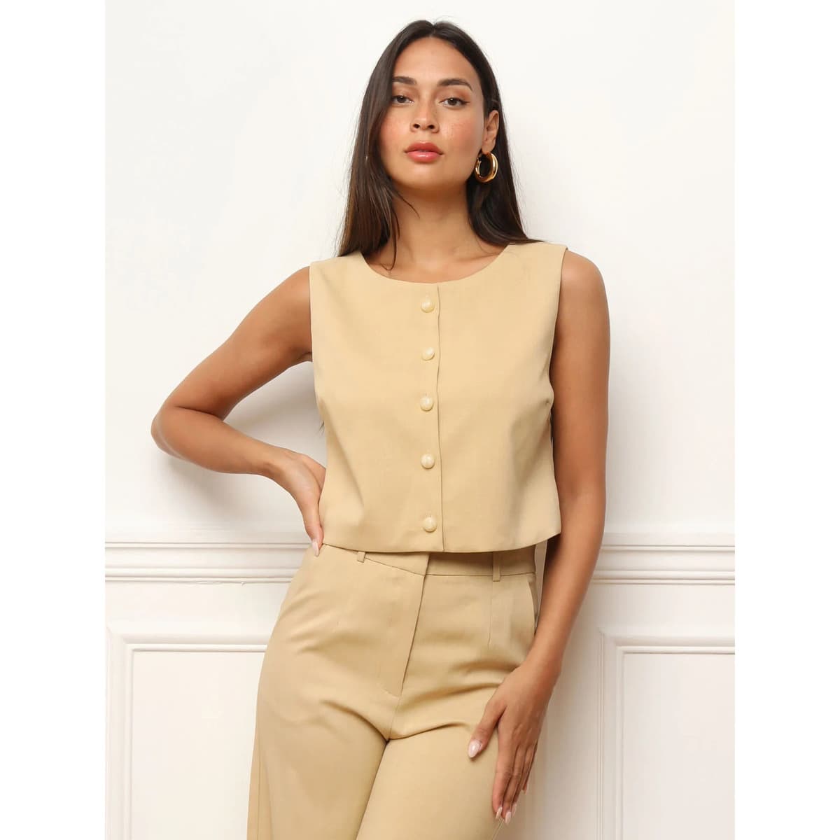 Women's Blazers La Modeuse Beige