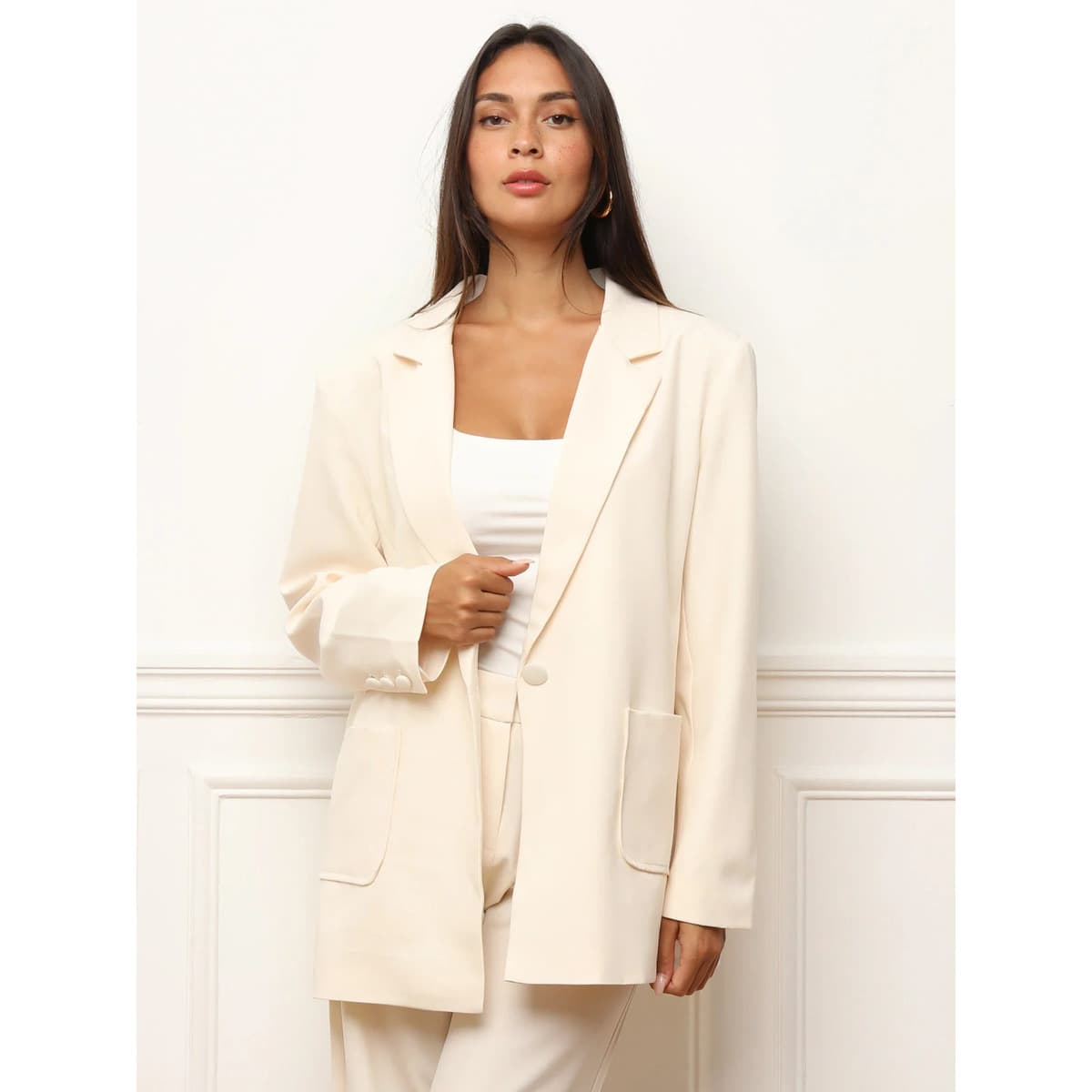 Women's Blazers La Modeuse Beige