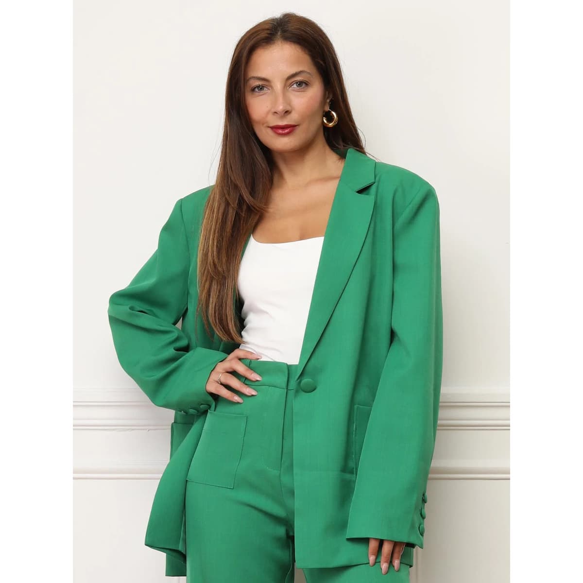 Women's Blazers La Modeuse Green
