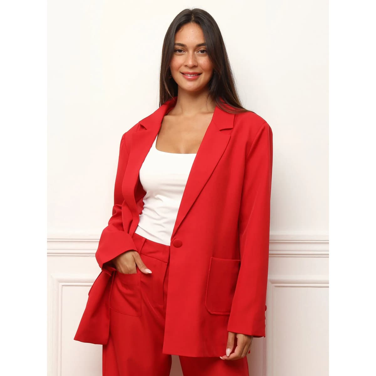 Women's Blazers La Modeuse Red