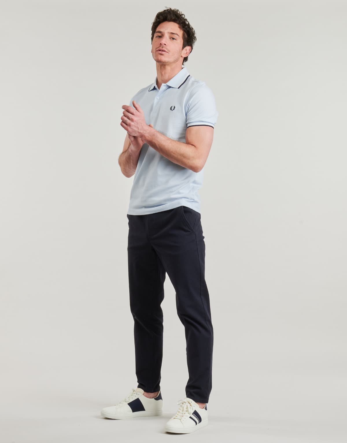 Men's Polo Shirts Fred Perry White
