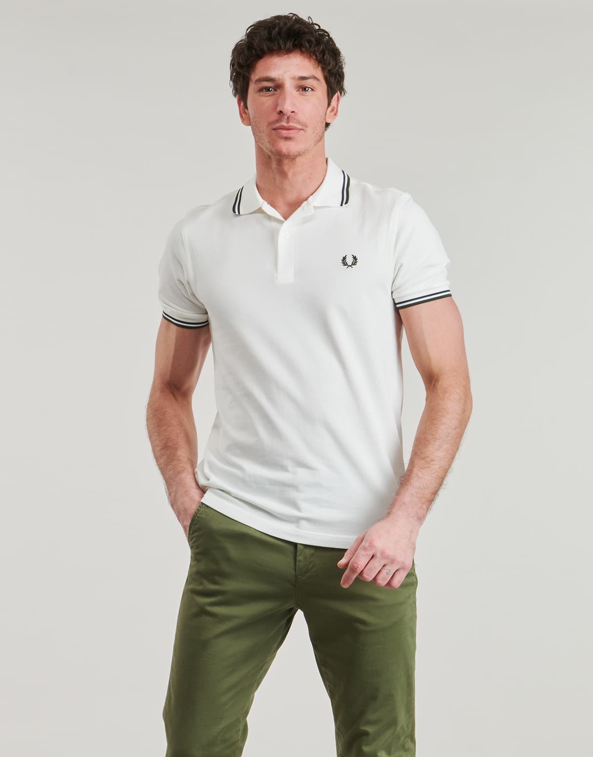 Men's Polo Shirts Fred Perry White