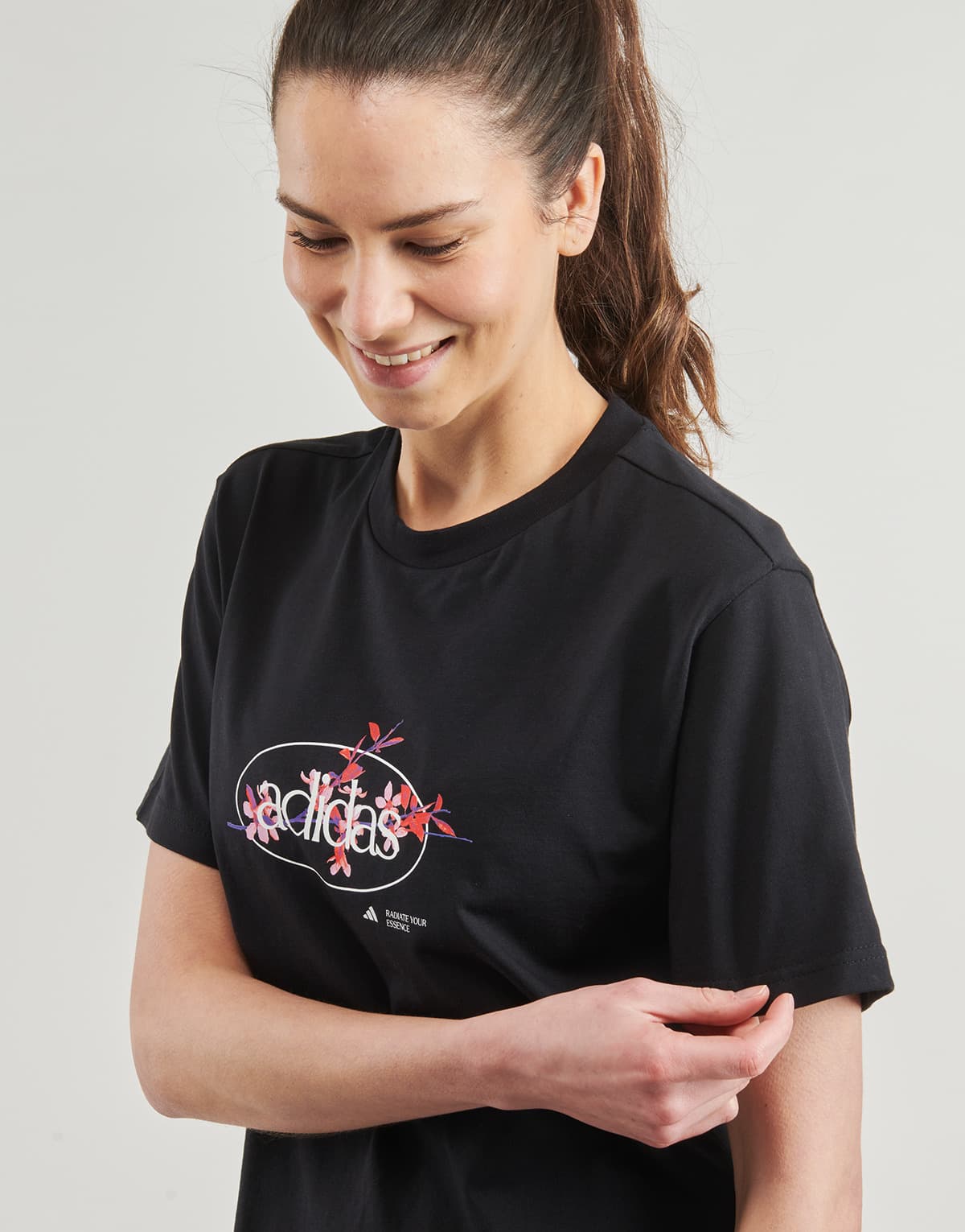 Women's T-Shirts adidas Black