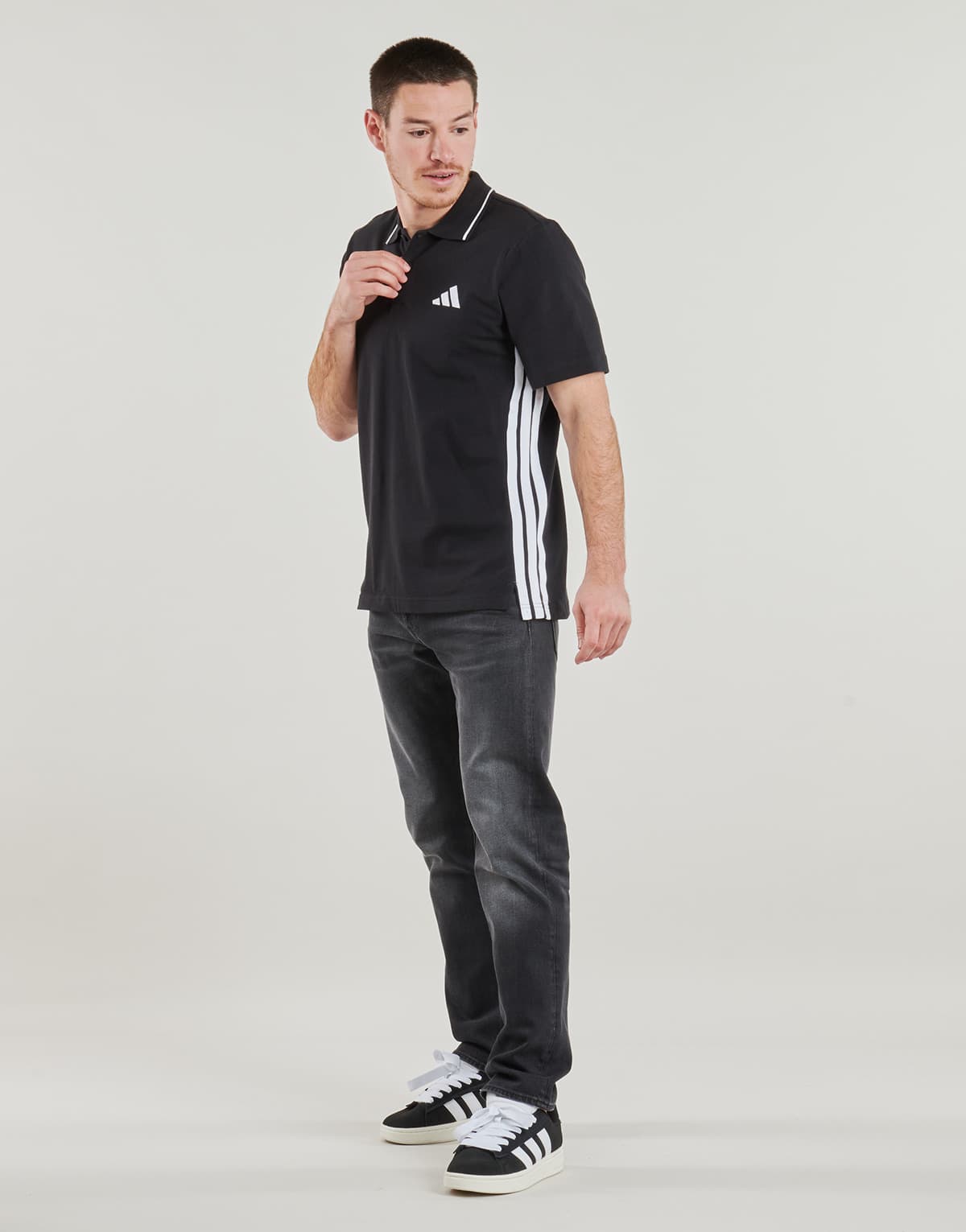 Men's Polo Shirts adidas Black