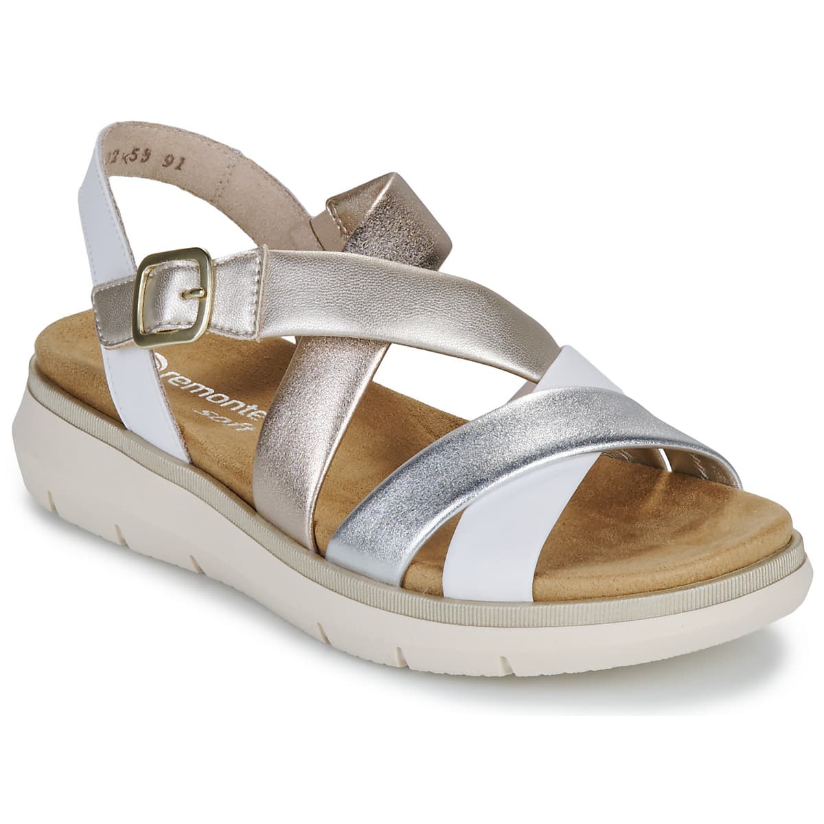 Women's Platforms Remonte Silver