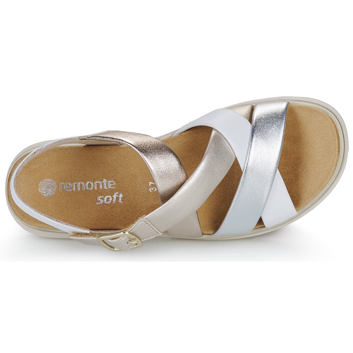 Women's Platforms Remonte Silver