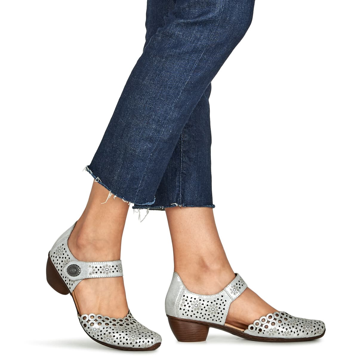 Women's Pumps Rieker Silver