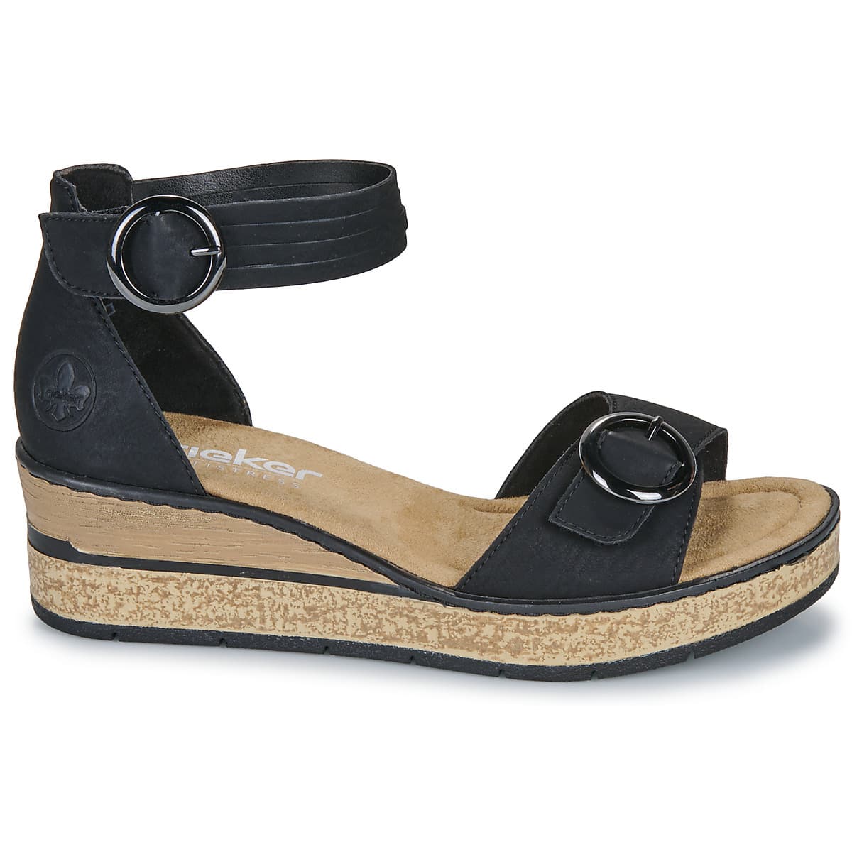Women's Platforms Rieker Black