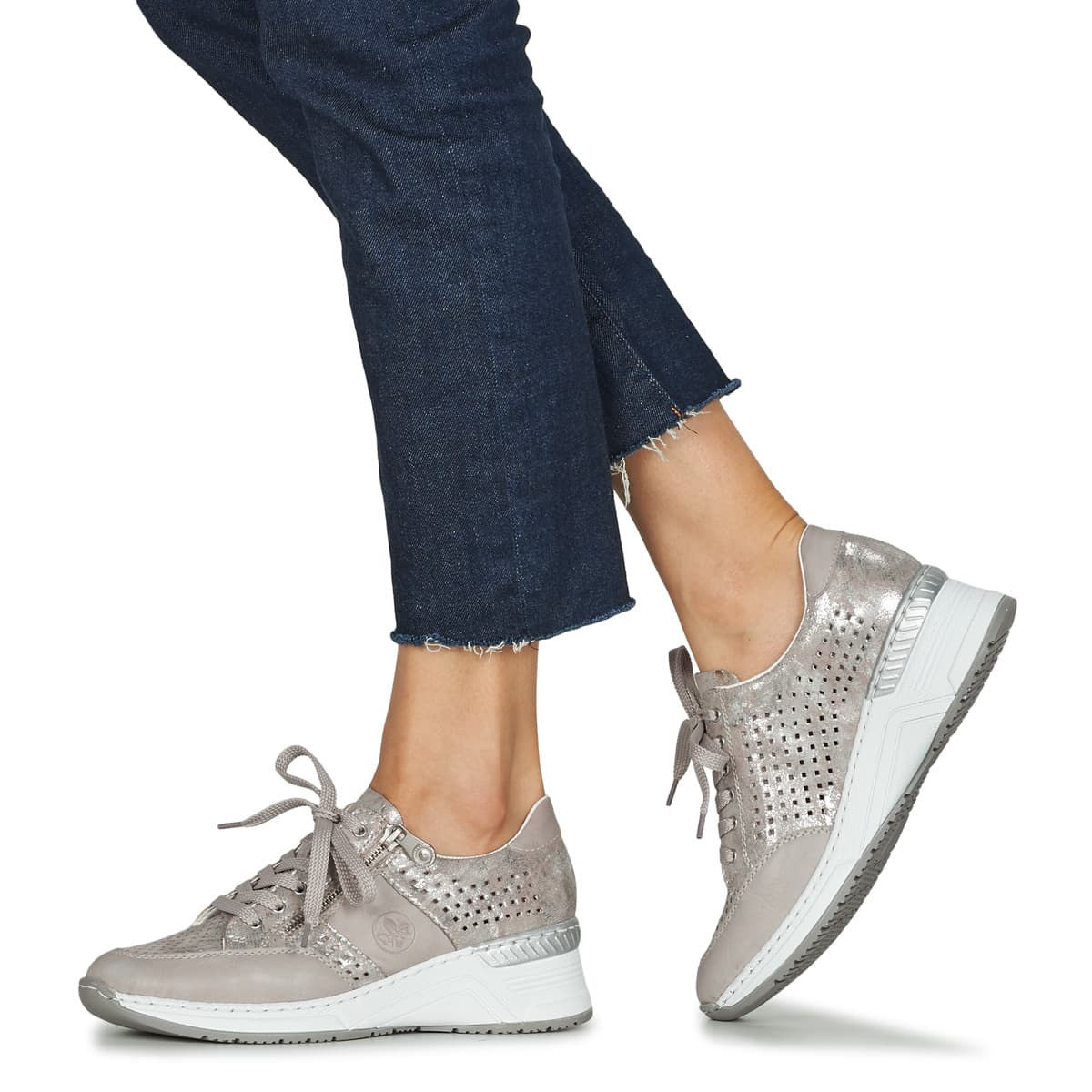 Women's Sneakers Rieker Silver
