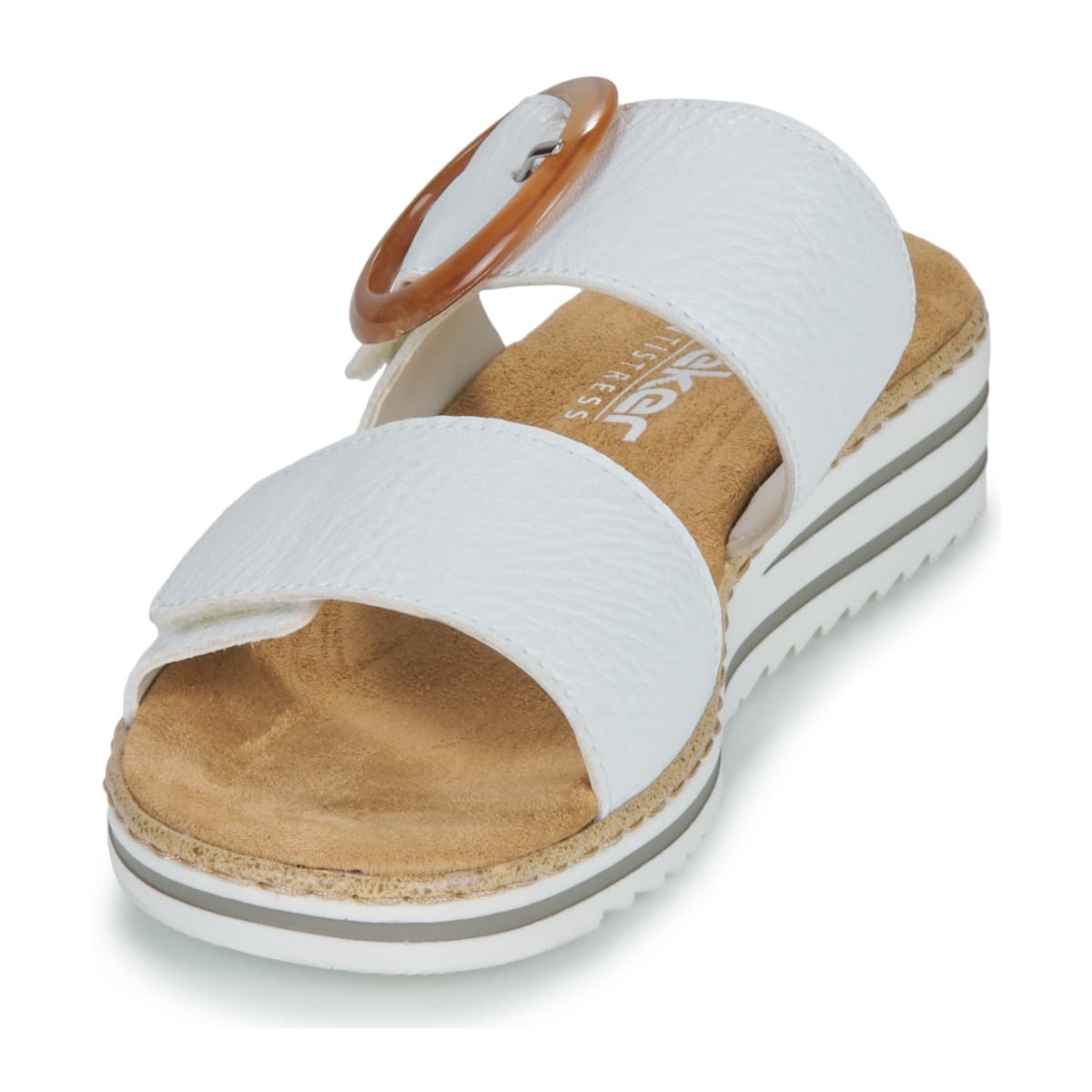 Women's Mules Rieker White