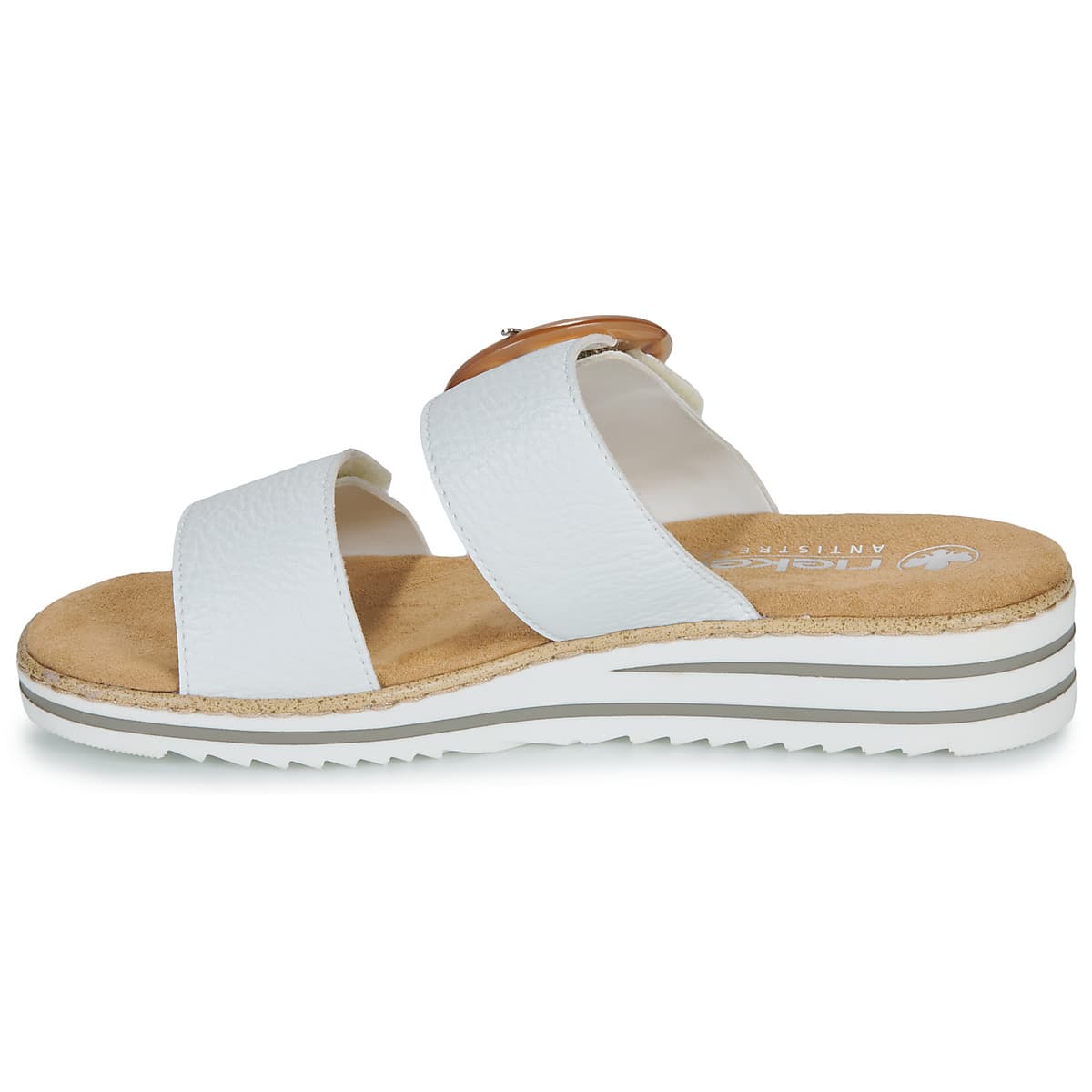 Women's Mules Rieker White