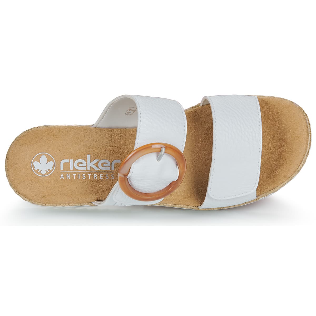 Women's Mules Rieker White