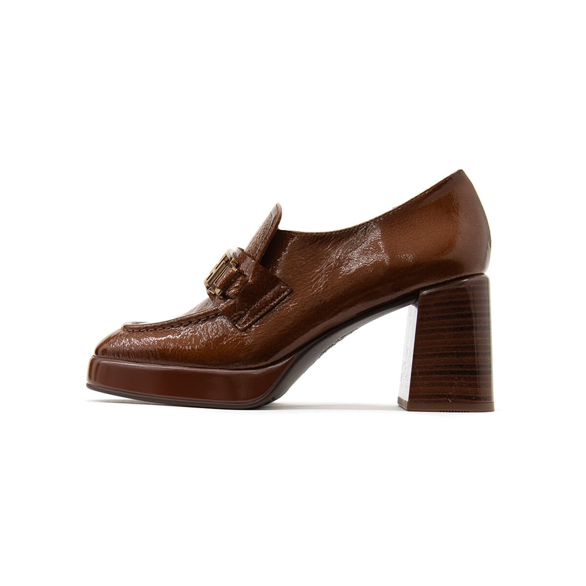 Rio Patent Leather High Heel Moccasins Women Hispanitas