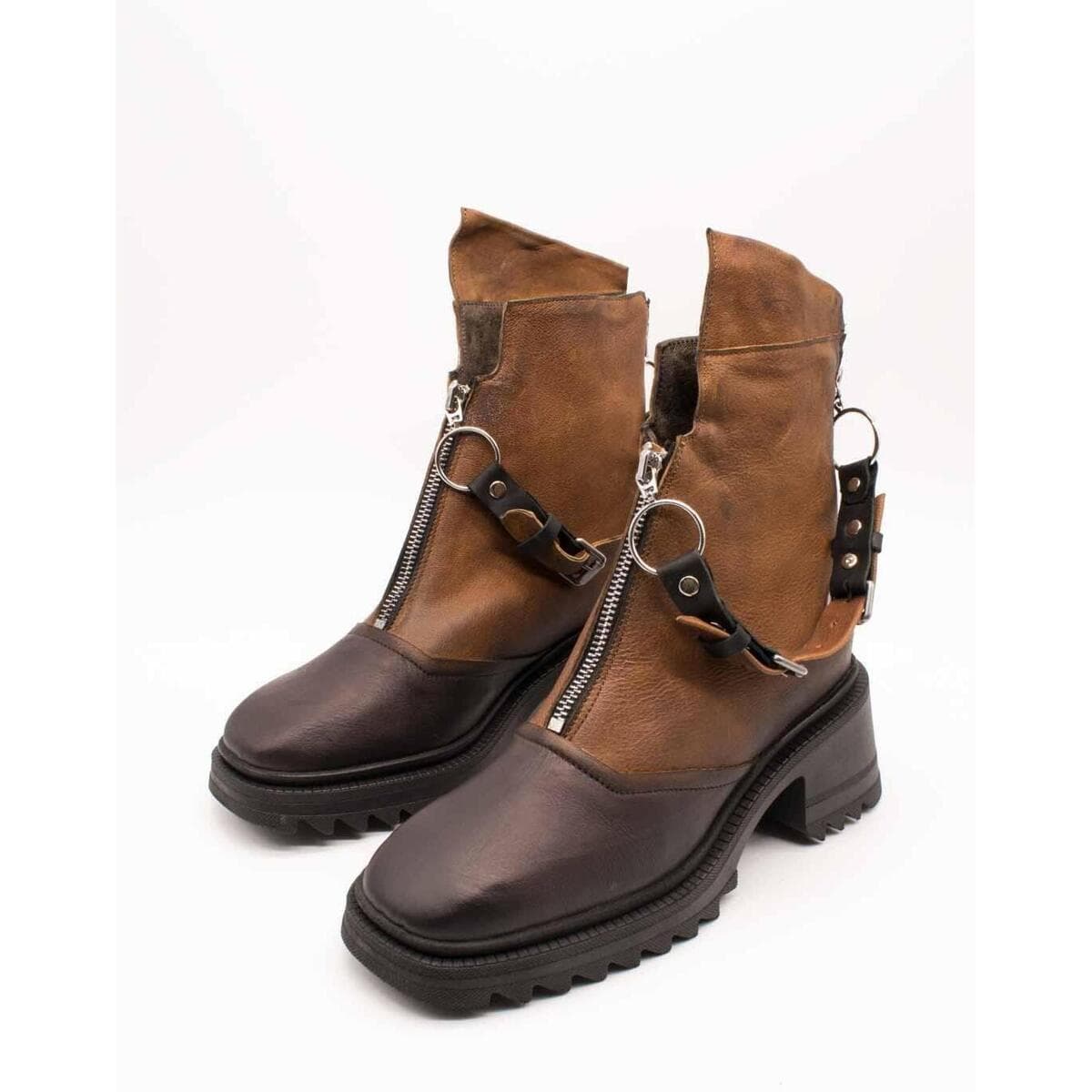 Women's Ankle Boots Papucei Brown
