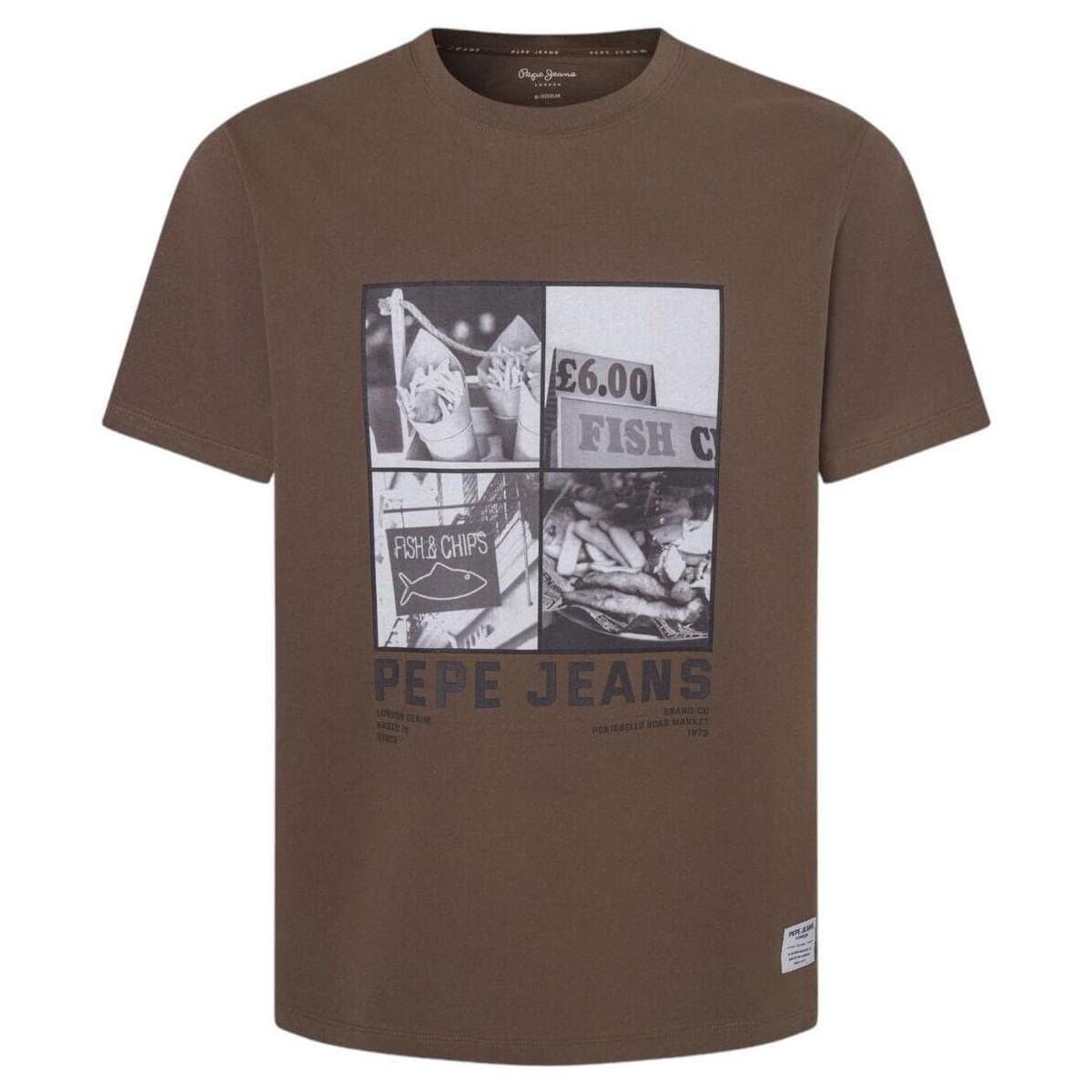 Men's T-Shirts Pepe Jeans Brown