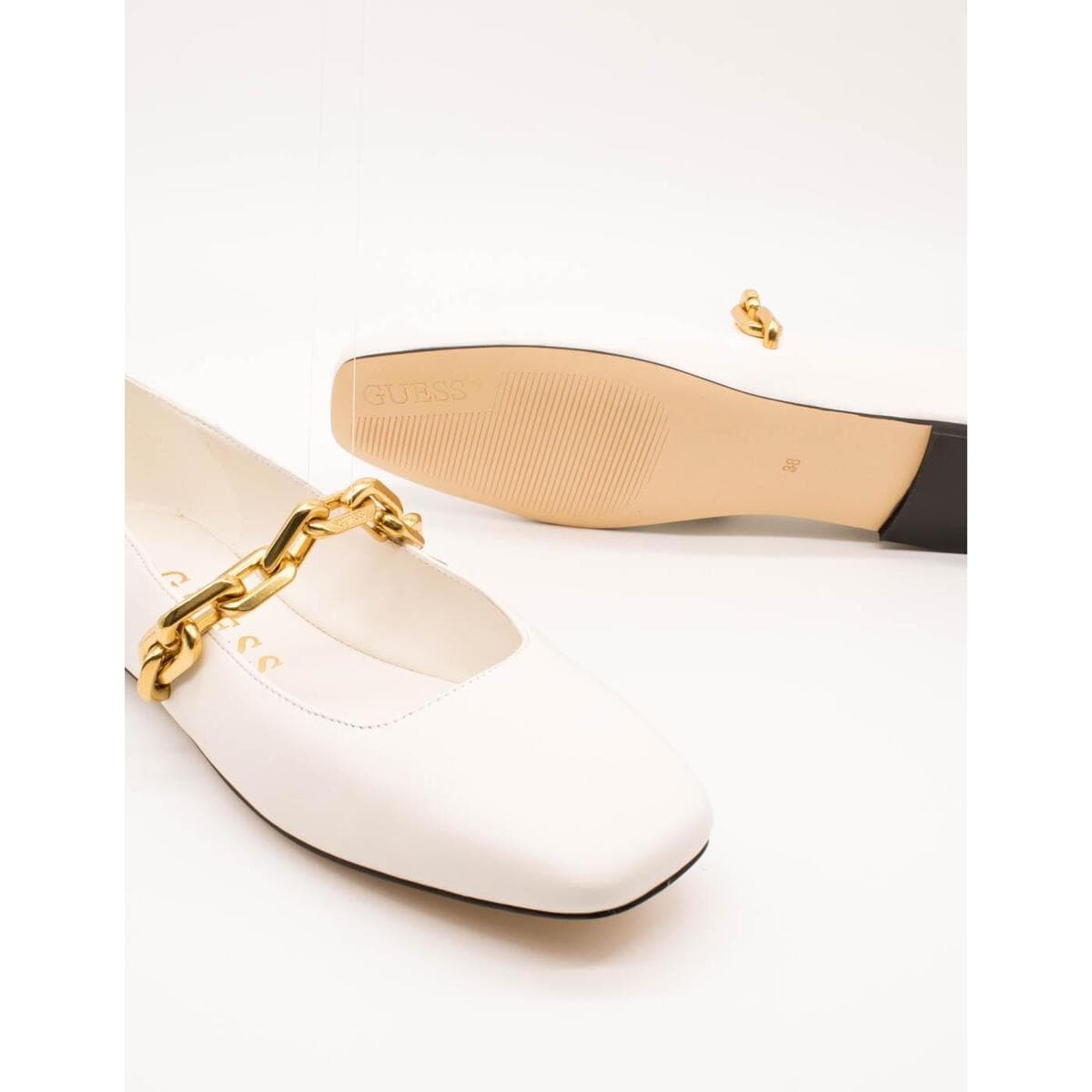 Women's Ballet Flats Guess White