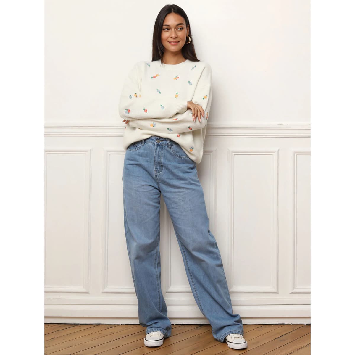 Women's Sweaters La Modeuse White