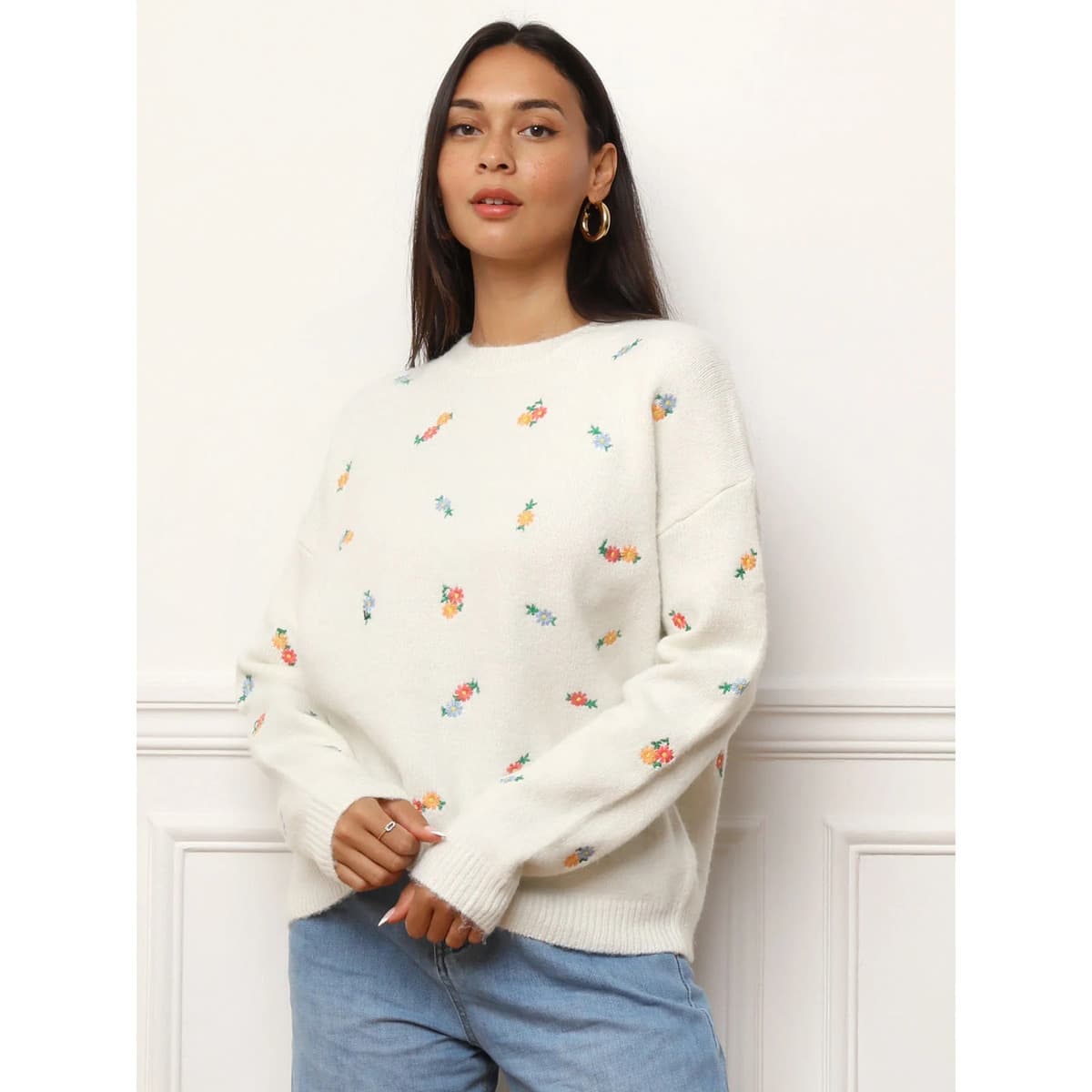 Women's Sweaters La Modeuse White