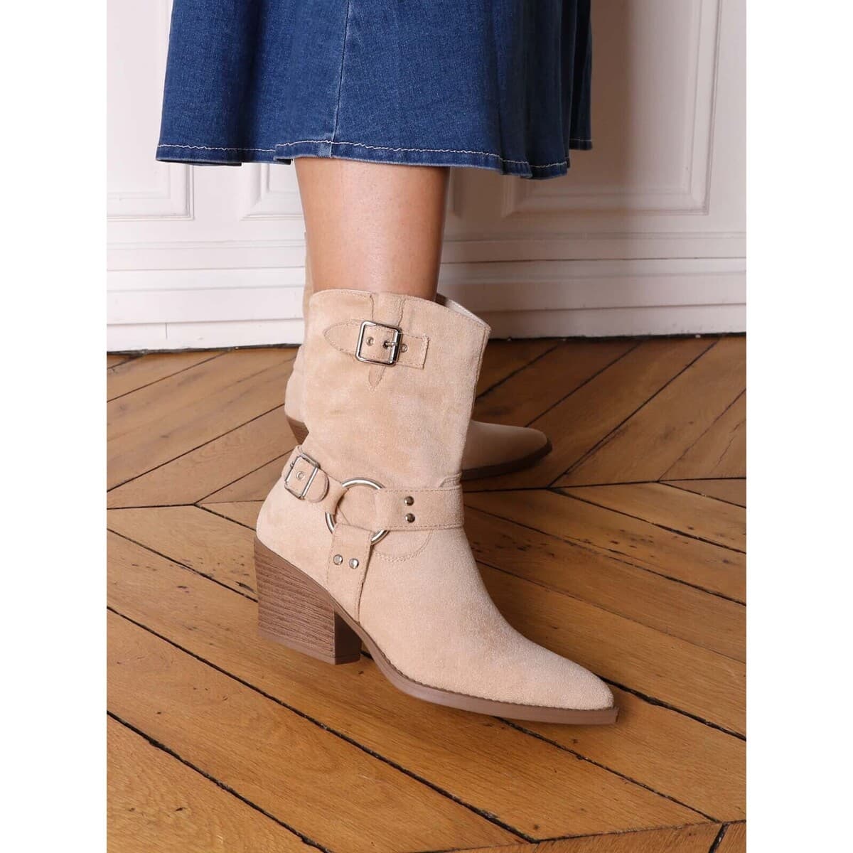 Women's Ankle Boots La Modeuse Beige