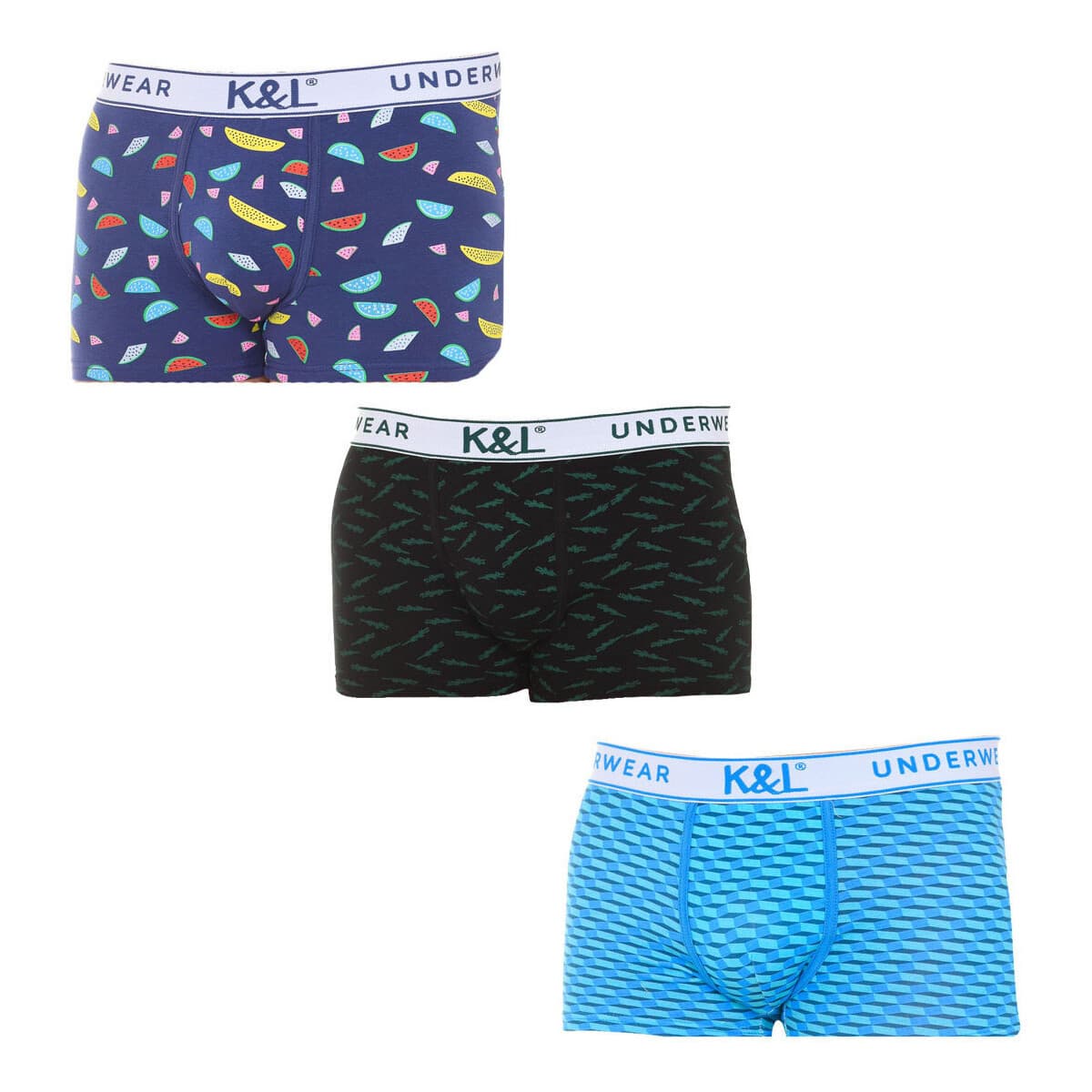 Men's Boxer Briefs Kisses And Love Blue