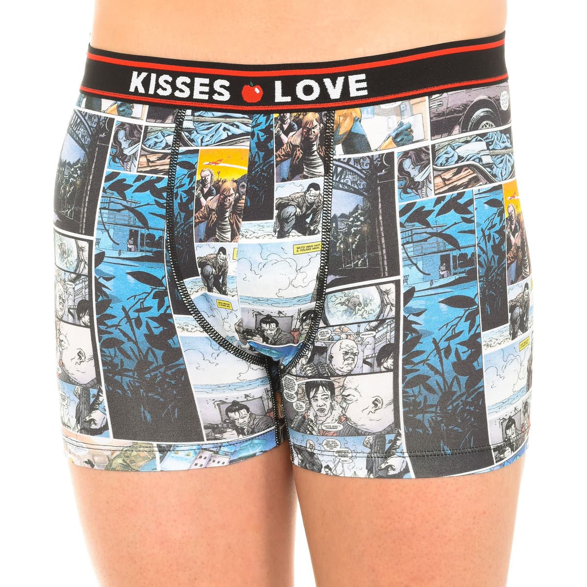 Men's Boxer Briefs Kisses And Love Multicolor