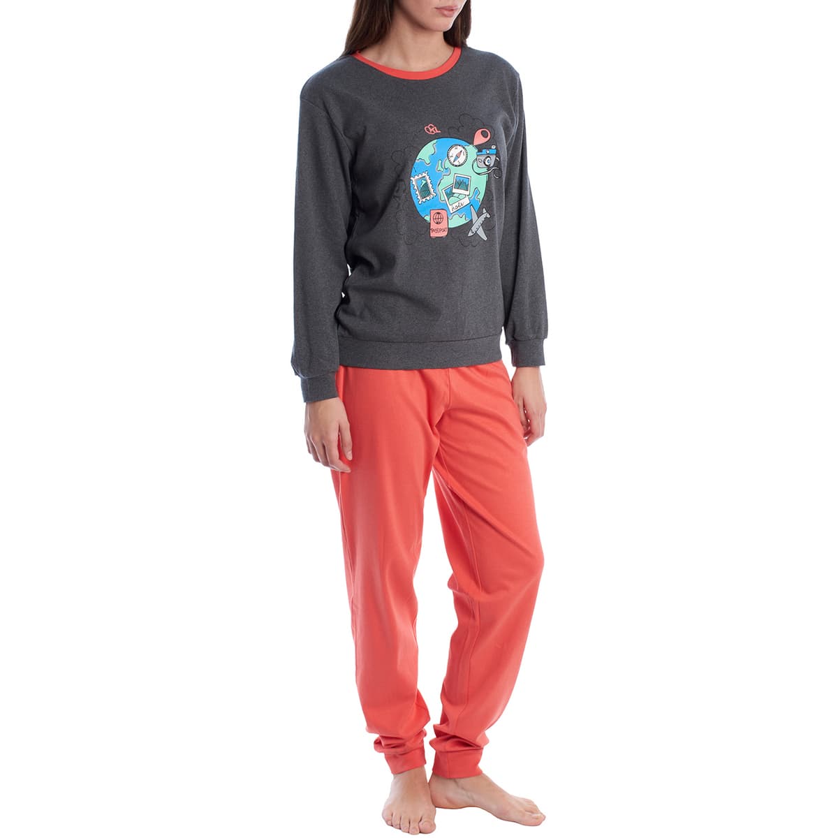 Women's Pajamas Kisses And Love Multicolor