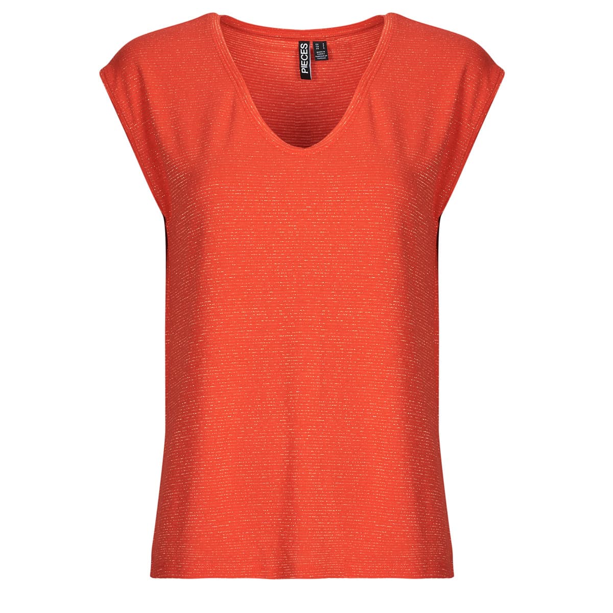 Women's T-Shirts Pieces Red