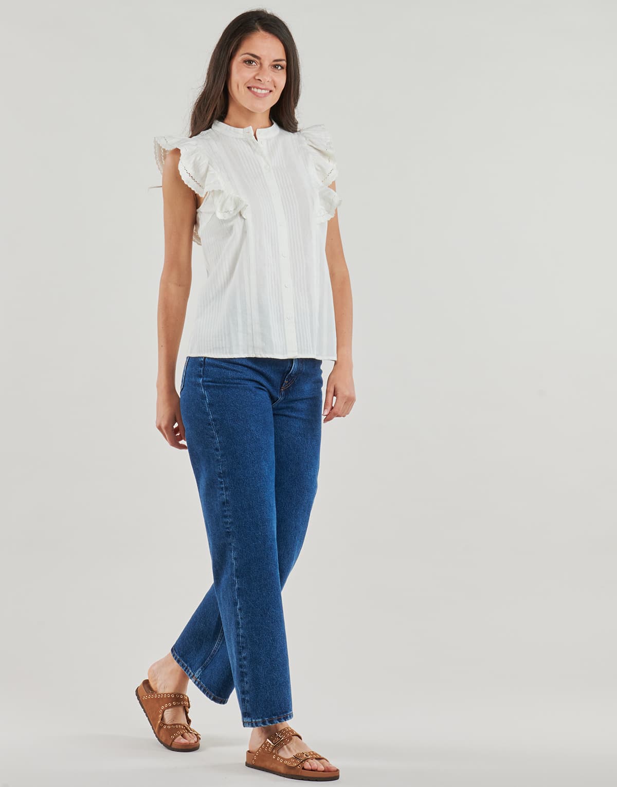 Women's T-Shirts Pieces White