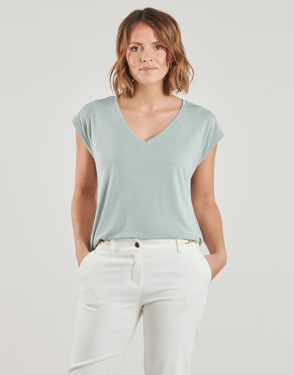 Women's T-Shirts Vero Moda Gray