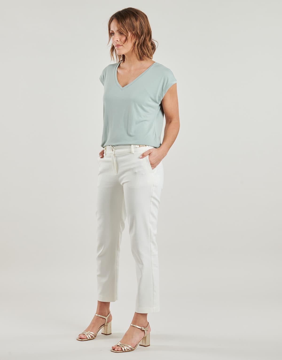 Women's T-Shirts Vero Moda Gray