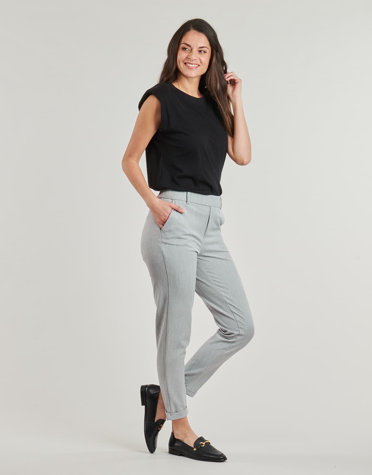 Women's Pants Vero Moda Gray