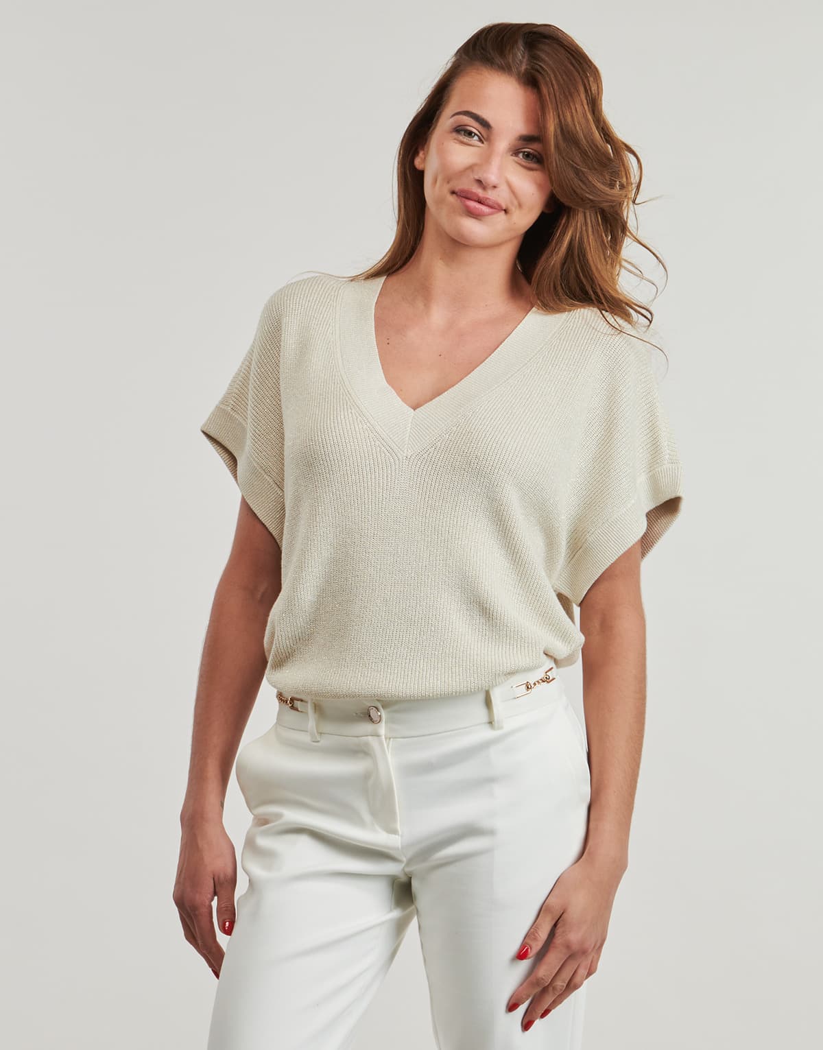 Women's T-Shirts Vero Moda Beige