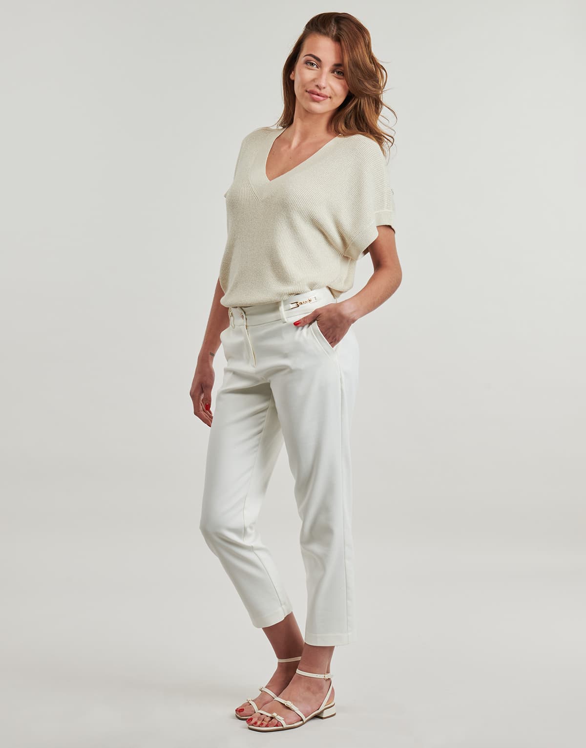 Women's T-Shirts Vero Moda Beige