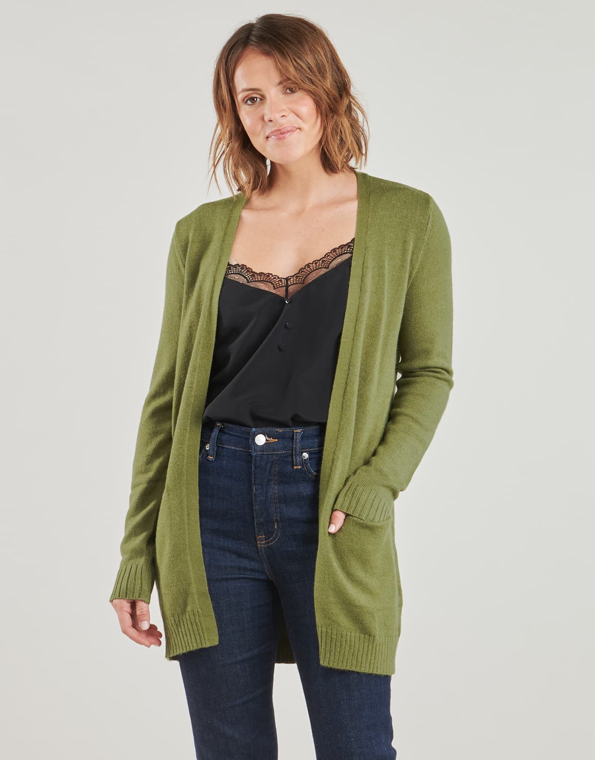 Women's Jackets Vila Khaki