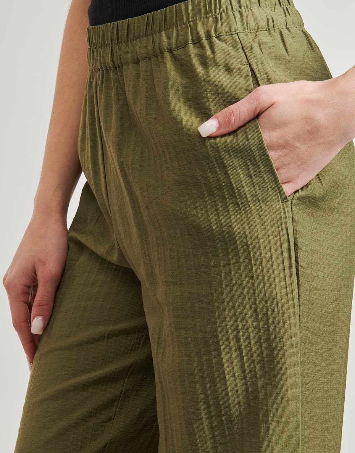 Women's Pants Vila Khaki