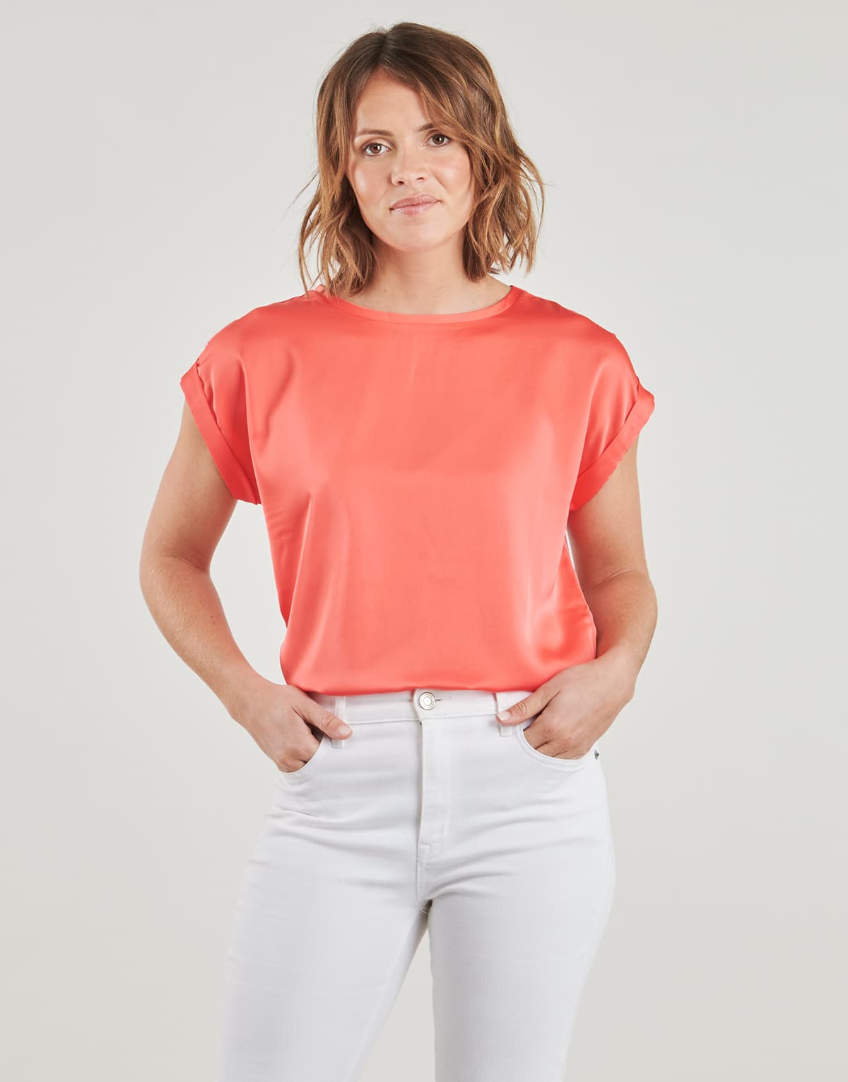 Women's T-Shirts Vila Pink