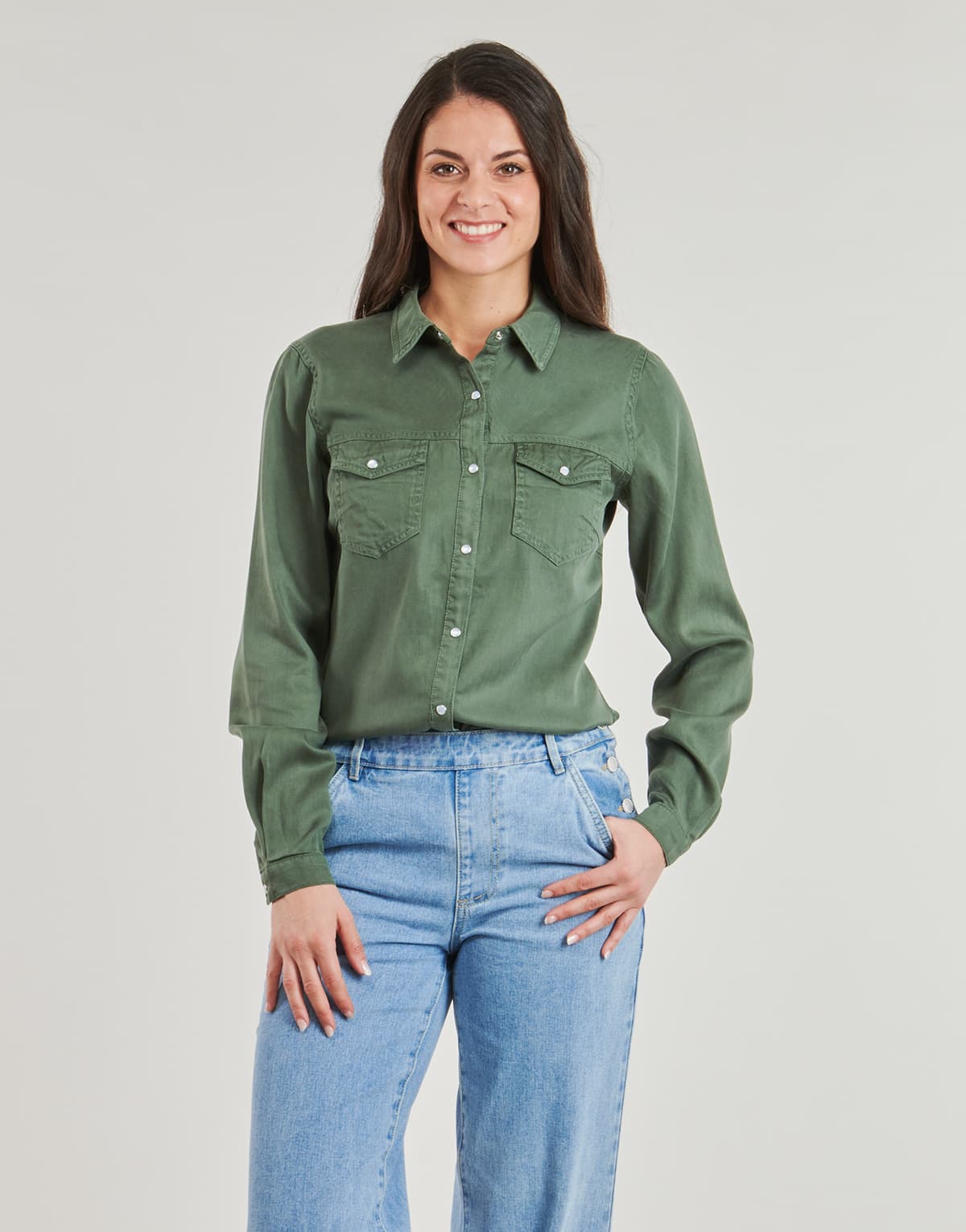 Women's Shirts Vila Green