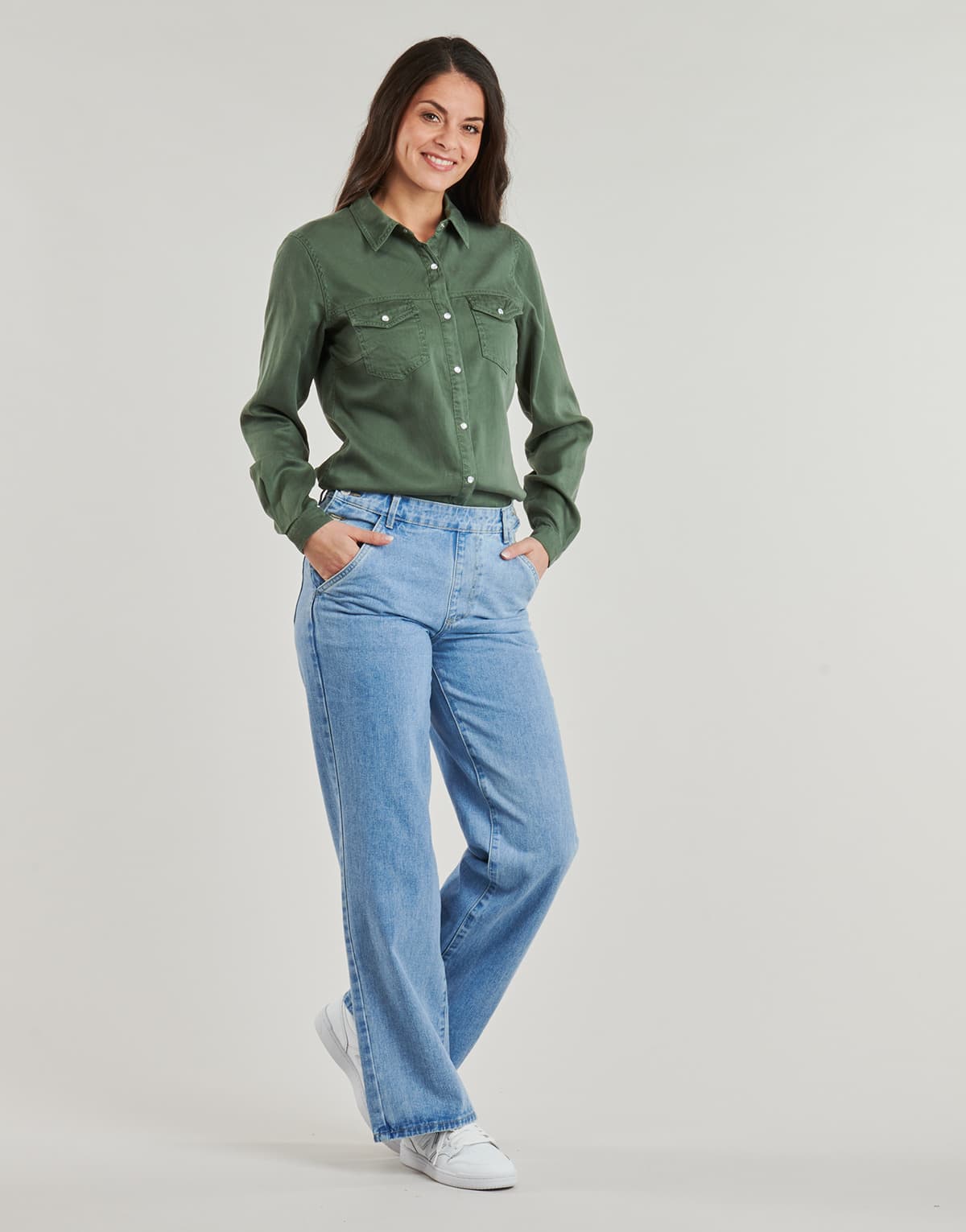 Women's Shirts Vila Green