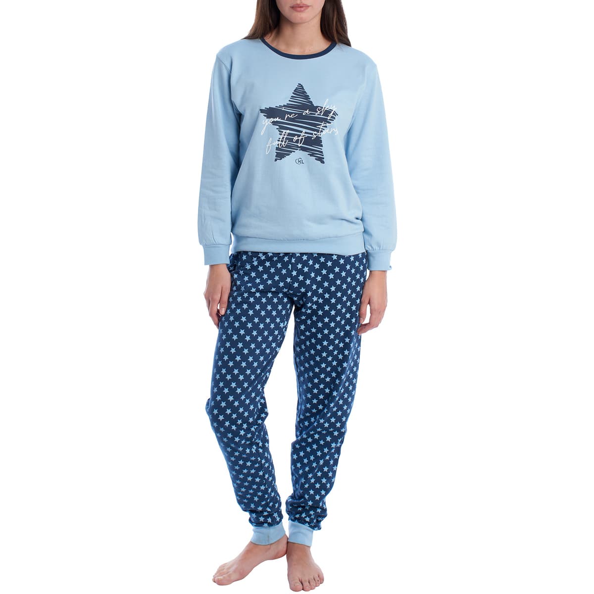 Women's Pajamas Kisses And Love Blue