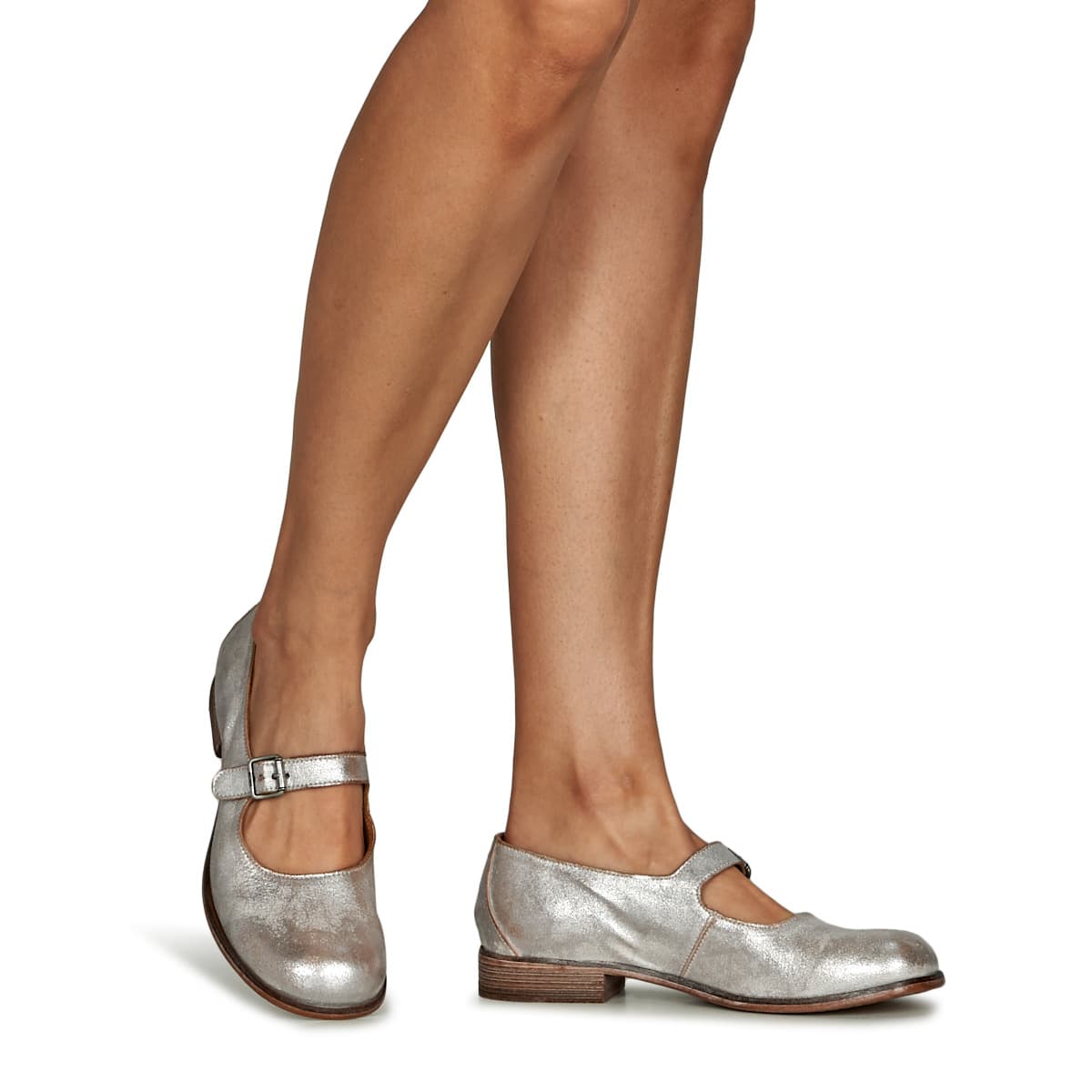 Women's Ballet Flats Moma Silver