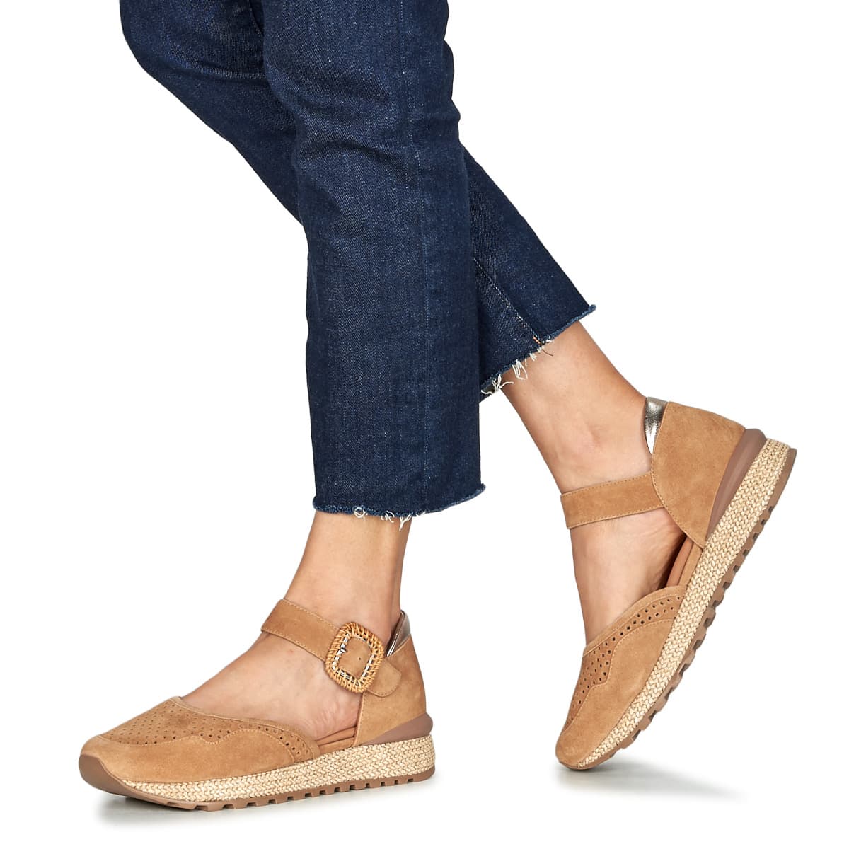 Women's Ballet Flats Adige Brown