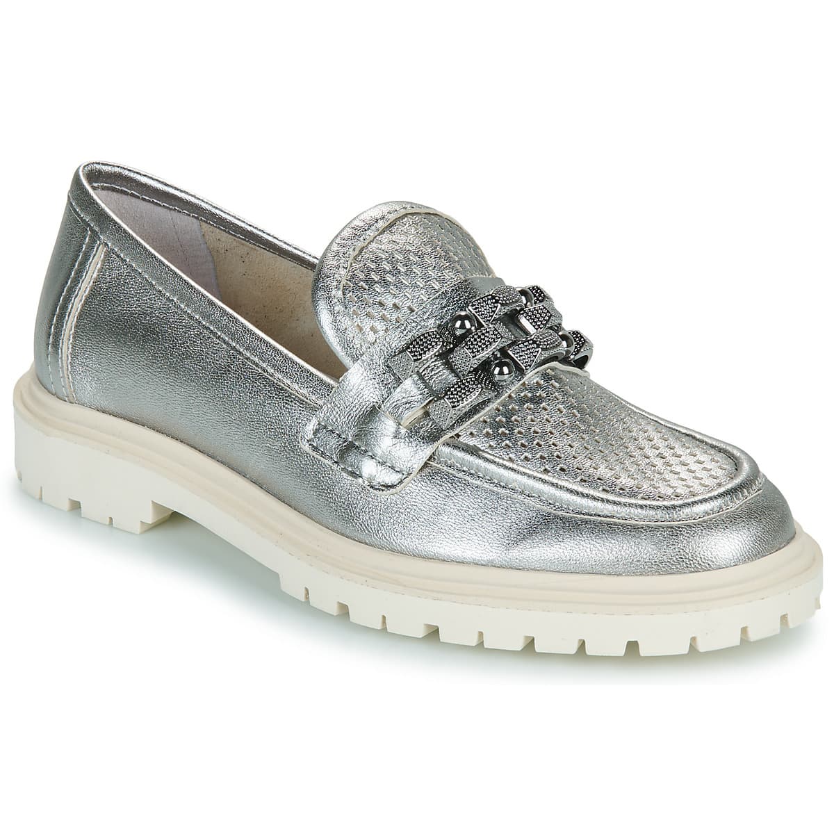 Women's Loafers Regard Silver