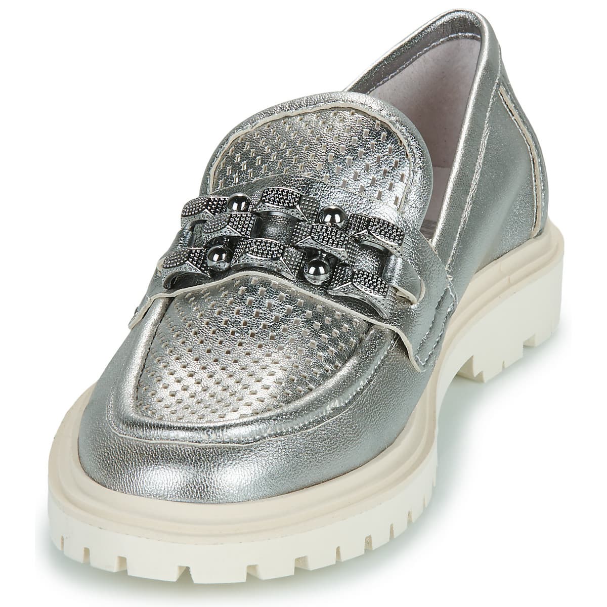Women's Loafers Regard Silver