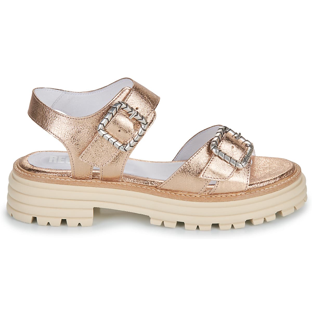 Women's Platforms Regard Gold