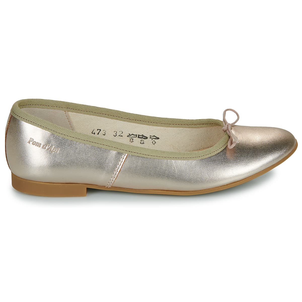 Women's Ballet Flats Pom d'Api Gold