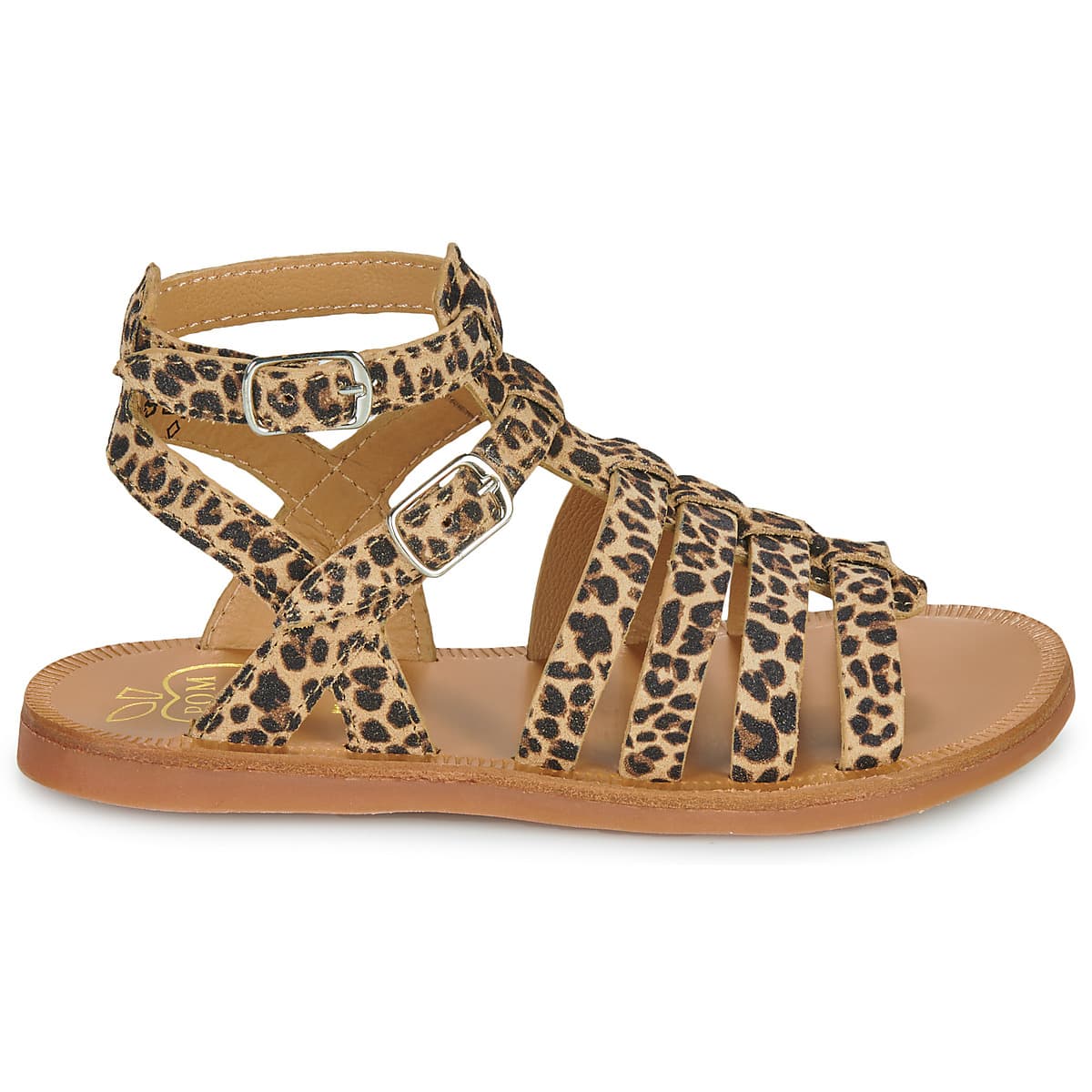 Girls' Sandals Pom d'Api Brown