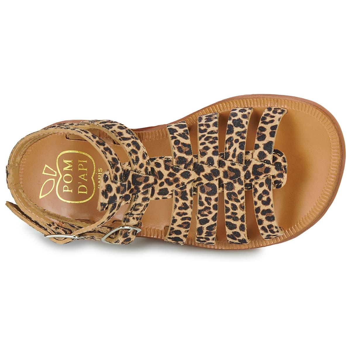 Girls' Sandals Pom d'Api Brown
