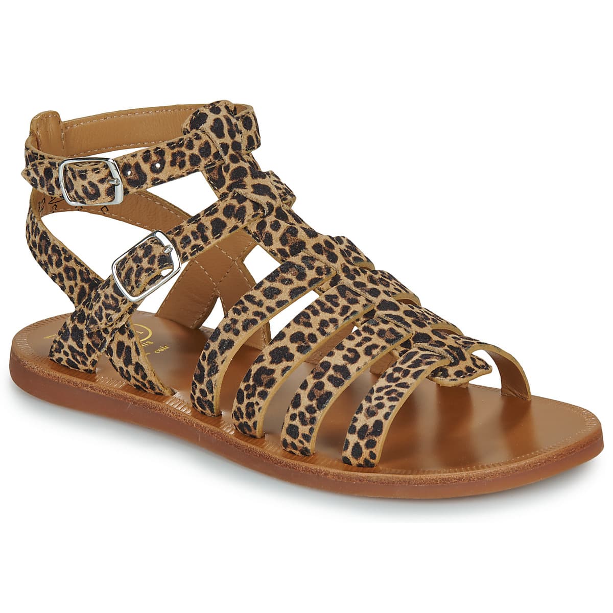 Girls' Sandals Pom d'Api Brown