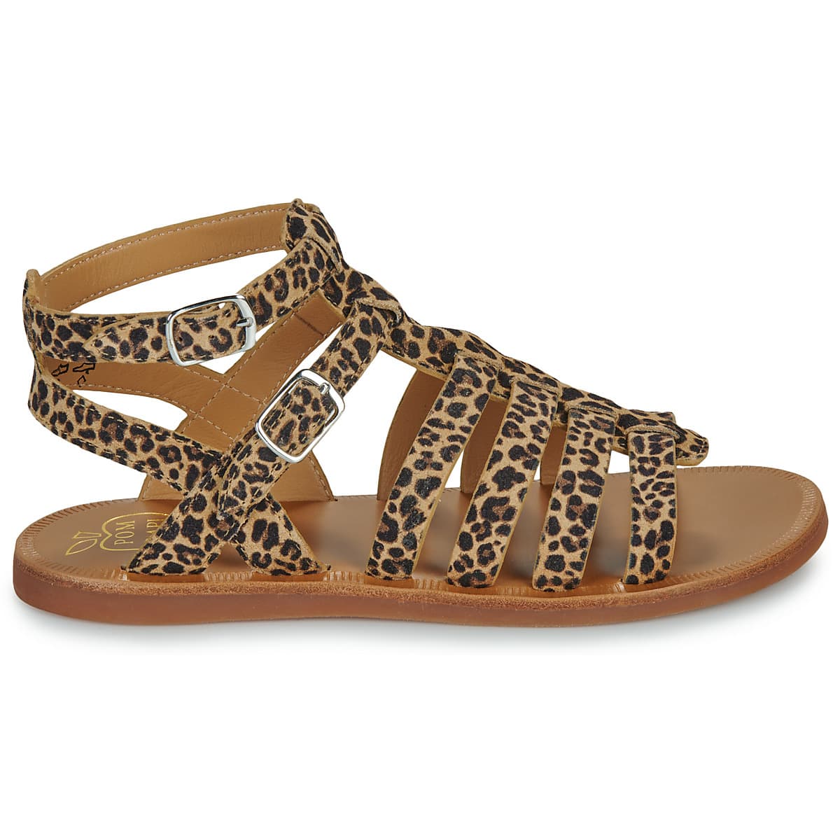 Girls' Sandals Pom d'Api Brown